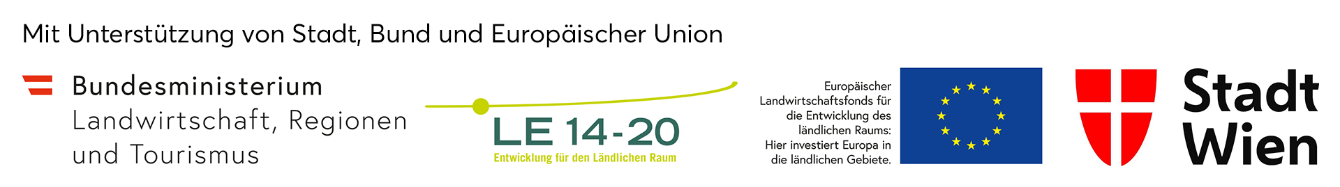 Unterstützung von Bund und Europäischer Union - Vielen Dank